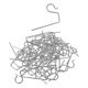 thumbnail image 3 of 100 piezas de ganchos de luz de Navidad para canalón, Clips de luz para fiestas de boda, Clips de canalón de Metal reutilizables duraderos para, 3 of 9