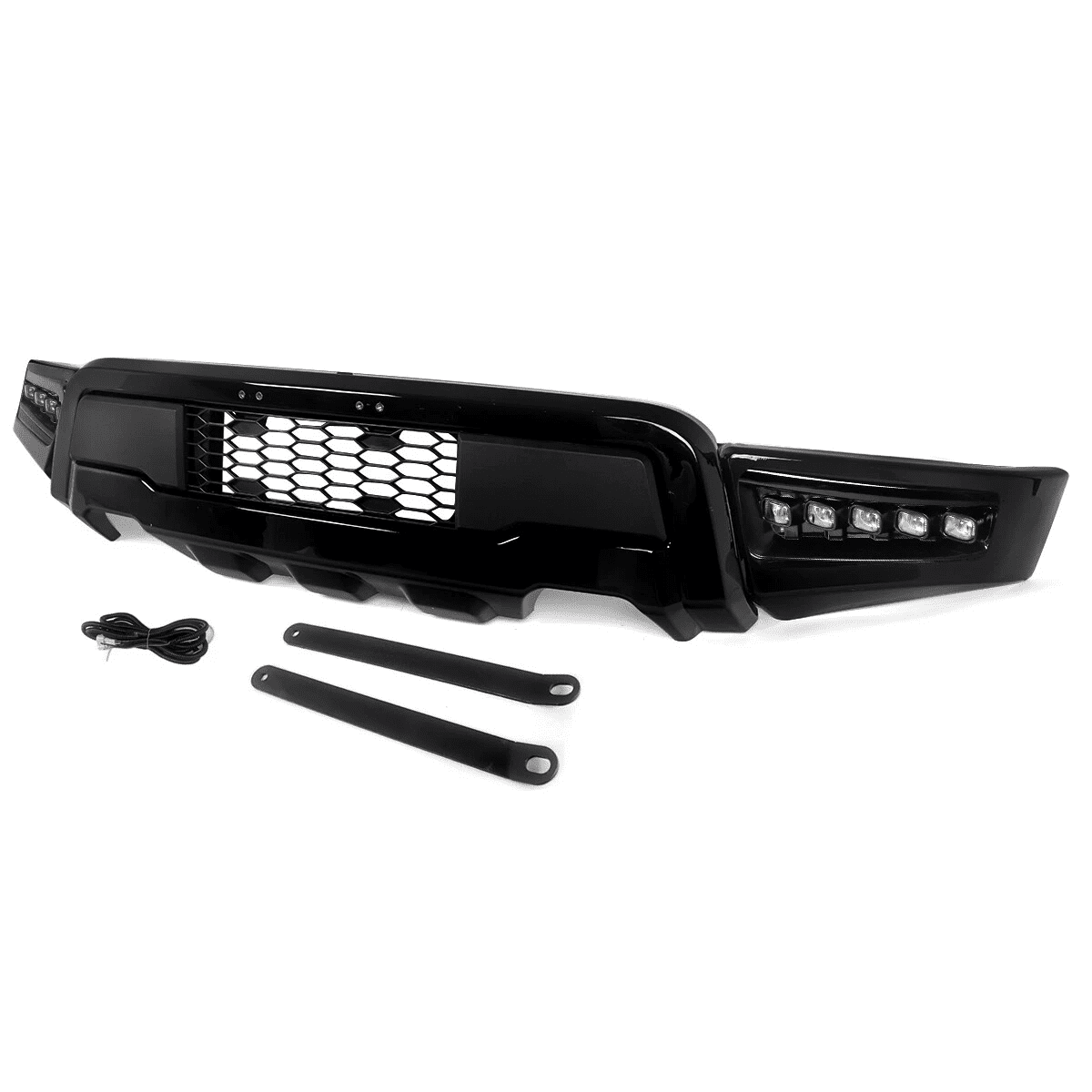 Front Bumper Assembly W/LED DRL Raptor Style For 2021-2023 Ford F150 New Steel
