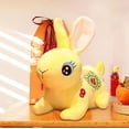 thumbnail image 6 of LeeQinersw 2023 Chinese Lunar New Year Plush Bunny Simulation Stuffed Animal Bunny Figurine Yellow 30cm, 6 of 9
