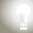 thumbnail image 4 of Lámpara LED enchufable USB, minibombilla LED, luz nocturna, luces pequeñas portátiles para PC y portátil, color blanco, 4 of 5