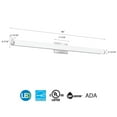 thumbnail image 4 of FMVCCL 48IN MVOLT 40K 90CRI KR M4-Lithonia Lighting-FMVCCL - 46 Inch 4000K 34W 1 LED Contemporary Cylinder Bath Vanity   Chrome Finish with White, 4 of 4