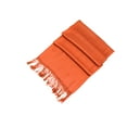 thumbnail image 2 of Sakkas Large Soft Silky Pashmina Shawl Wrap Scarf Stole in Solid Colors - Orange - One Size, 2 of 2
