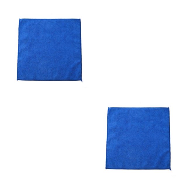 Bewildely Toalla de limpieza de cocina Absorbente de agua Forma cuadrada Antigrasa Paño de cocina Vajilla Gadgets de trapo para el hogar Hotel Azul 2Conjunto