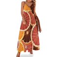 thumbnail image 2 of Robe Sans Manches Tranches d'Agrumes de Luxe Robe de Soirée pour Femmes Robe de Soirée de Bal Vêtements d'Été 2024, 2 of 5