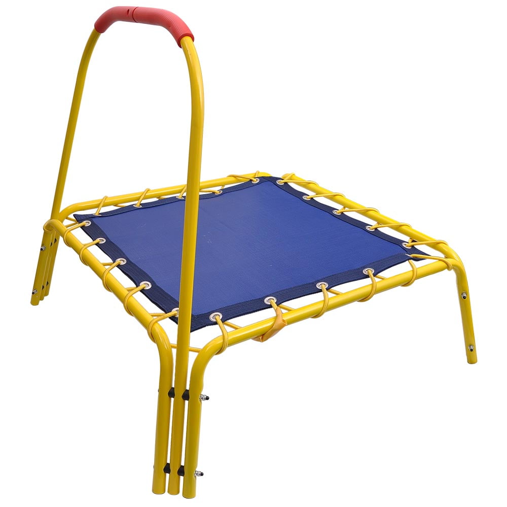 toddler trampoline with bar