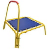 "35x35x33"" Indoor Outdoor Mini Trampoline Kids Bouncer Bar Rebounder Jumper Handle Fun"