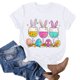 thumbnail image 4 of Blusas de Manga Corta para las Mujeres Divertida Impresión Cuello Redondo Camiseta Vintage, Blusas de Primavera para las Mujeres, 4 of 4