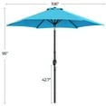 thumbnail image 3 of Yaheetech 9 Ft Patio Market Umbrella with Push Button Tilt and Crank, Sky Blue, 3 of 7