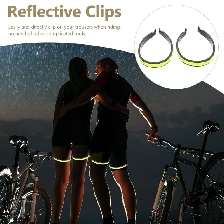 2Pcs Cycling Trouser Clips Reflective Trouser Bands Reflective Bike Clips Walmart