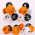 thumbnail image 6 of 100 Pieces Halloween Latex Balloons, 12 Inch Pumpkin Bat Ghost Skull Specter Spider Web Balloons for Party Decorations, Trick or Treat Toys,（Style mix and match）,,F94986, 6 of 9