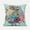 Mint Brown Green, variant on Amrita Sen Designs CAPL907FSDS-ZP-18x18 18 x 18 in. Friendship Bouquet Suede Zippered Pillow with Insert - Mint, Pink & Green