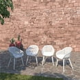 thumbnail image 3 of Amazonia Lovaina 7- Piece White Eucalyptus Wood Outdor Dining Set, 3 of 9