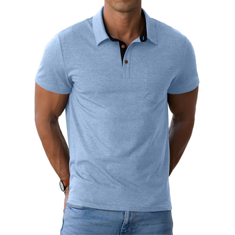 GIRUNS Men's Cotton Polo Shirt photo 1