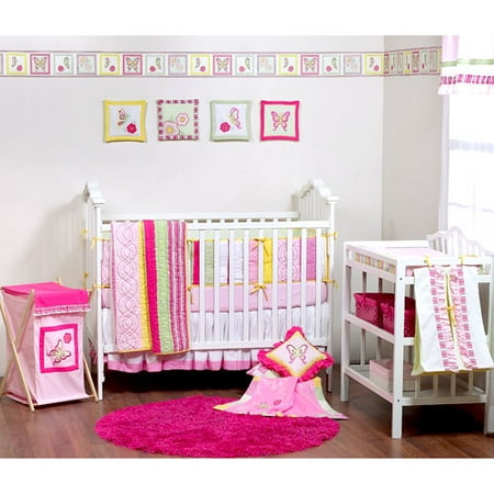 Ticklicious - Claire's Garden 4-Piece Crib Bedding Set