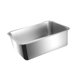 thumbnail image 5 of Caja de arena para gatos, inodoro para gatos de acero inoxidable con parte superior abierta, arenero resistente, lados altos para mascotas Altura 10cm, 5 of 8