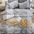 thumbnail image 5 of Sasttie King Size Comforter Set, 7-Piece Bed in a Bag, Pintuck Bedding Sets for All Season, Light Grey, 5 of 8