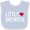Blue and White, variant on Inktastic Little Heartbreaker with Arrow Boys or Girls Baby Bib