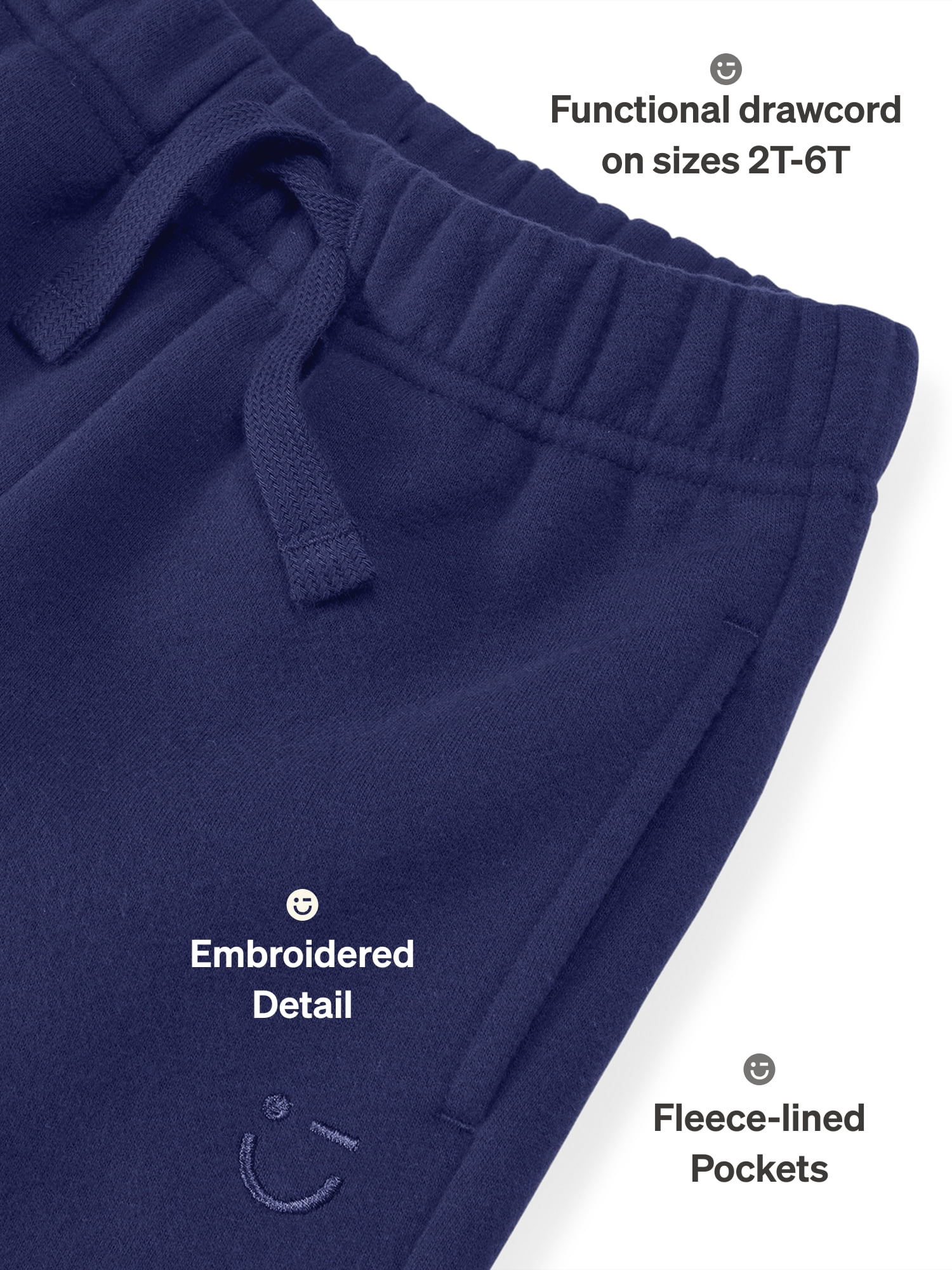 Color Mix by Garanimals Kids Fleece Sweatpants, Sizes 6–16