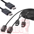 thumbnail image 4 of 6ft Extension Controller Cable 2 Pack for Nintendo SNES NES Classic Edition Controllers with Premium 6ft HDMI Cable by REVOLT GAMER - Wii and Wii U Compatible, 4 of 4