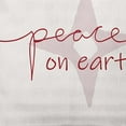 thumbnail image 3 of Simply Daisy Merry Red Colored Peace on Earth Christmas Soft Spun Polyester Decorative Throw Pillow, 18" x 18", 3 of 4