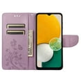 thumbnail image 5 of Feishell Slim Wallet Phone Case for Samsung Galaxy A54 5G,Butterfly & Floral Embossed PU Leather Anti-Scratch Shockproof Magnetic Clasp Flip Kickstand Credit Card Slots Phone Cover,Lightpurple, 5 of 6