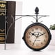 thumbnail image 4 of Retro Wall Clock Double-Sided European Antique Style Creative Classic Wall Hanging Clocks Wrought Ir, 4 of 5