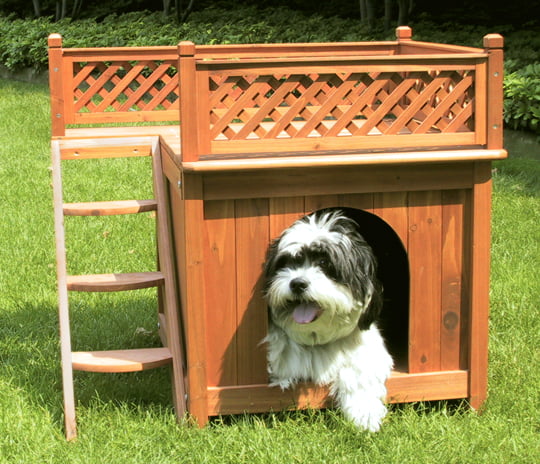 cedar wood dog house