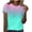 Pink#3, variant on GaThRRgYP Women's Tops Short Sleeve T Shirts Blouse,Womens Fashion Print Short Sleeve Out Blouse Round Neck T-Shirt Green S