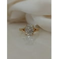 thumbnail image 5 of Solitaire Brilliance 2.60Ct Cushion Cut Moissanite Diamond Split Shank Style Engagement Solitaire Ring for Annivarsary Gift in 10K Yellow Gold, Ring Size 7, 5 of 7
