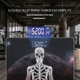 thumbnail image 3 of Bathroom Scale, Highly Accurate Digital Body Scale,Precisely Measures Weight up to 400 lbs-Skeletal Figure Meditating In Space, 3 of 4