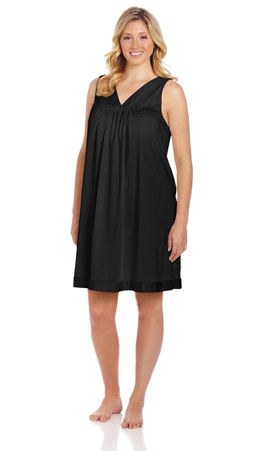 vanity fair long nightgowns plus size
