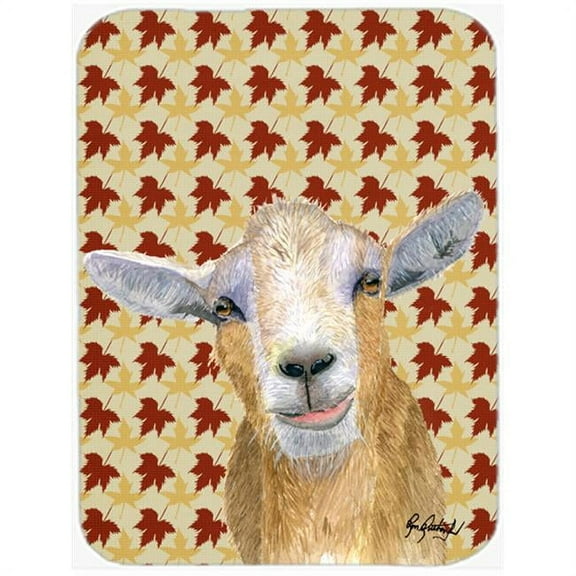 Carolines Treasures  Fall Leaves Goat Mouse Pad