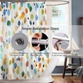 thumbnail image 4 of Long 72"x84" Abstract Bright Watercolor Colorful Spots Shower Curtain Set with Hooks,Abstract Ivory Color Background Bathroom Curtain,Waterproof Washable Fabric for Bathroom Decor, 4 of 6