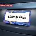 thumbnail image 5 of 2Packs License Plate Frames with Blue Sea and Sailboat Pattern Includes Screws & Caps Full Accessories Included Size 6.3x12.2inch(16x31cm), 5 of 8