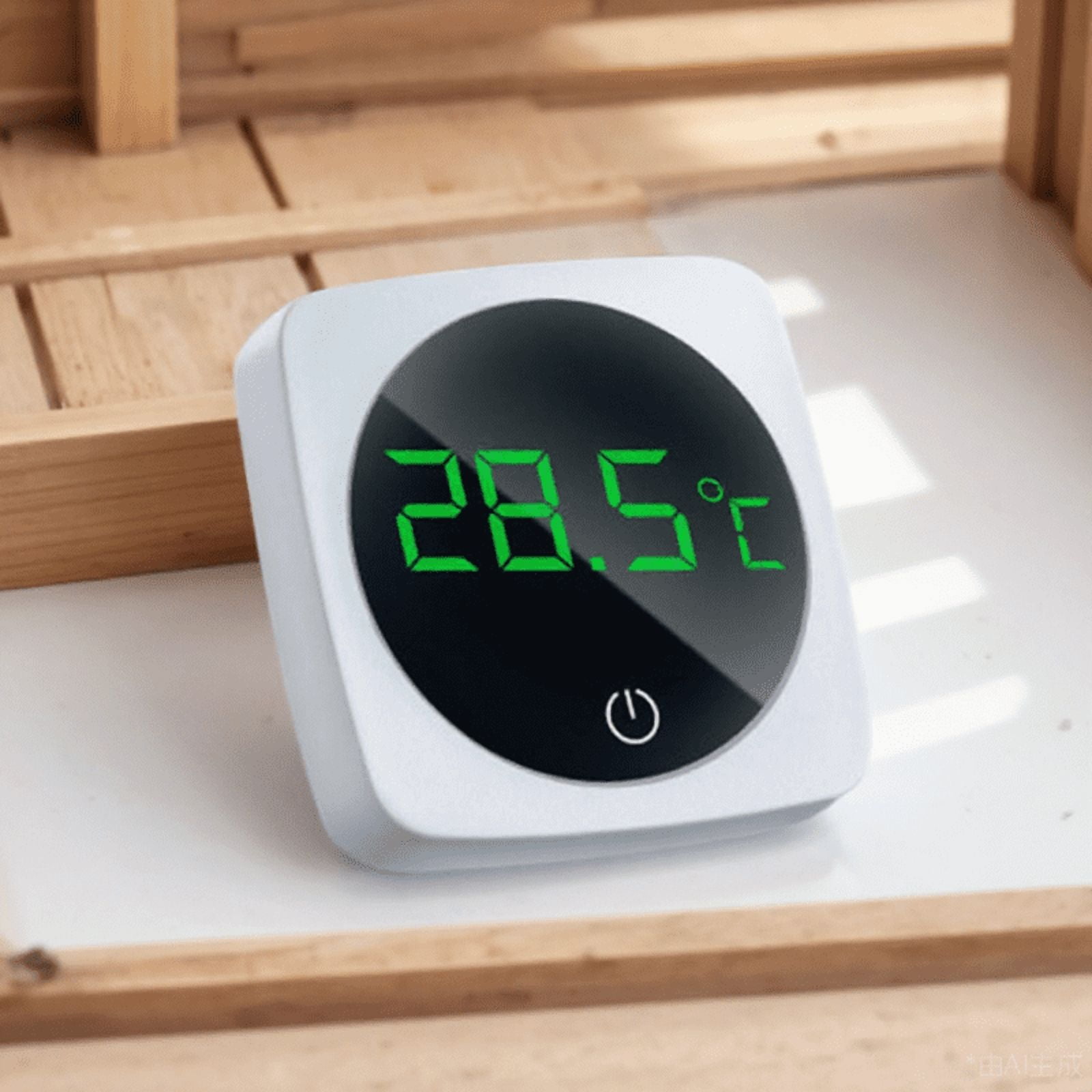 GAXIRE 1Pc Stick on Fish Tank Thermometer White ABS Material with Precise Digital Display