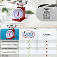 thumbnail image 7 of Alpine Cuisine Analog Kitchen Scale Red - Mechanical Kitchen Weighing Food Scale Weighs Up to 22 Lbs., Analog Food Scale for Kitchen - Measures in Grams and Ounces - Food Weight Scale, 7 of 7