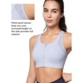 thumbnail image 4 of TEMOGU-High Impact Zip Front Sports Bra Mesh Racerback Workout High Support Sports Bras for Women Large Breasts, 4 of 4