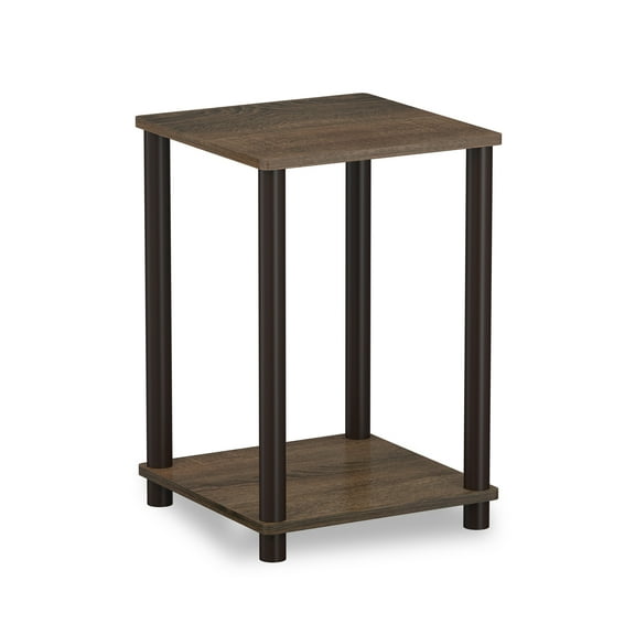 Furinno Turn-N-Tube Haydn End Table, Walnut/Brown