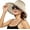 Beige Leopard Print, variant on Women's Wide Brim Straw Sun Hat UPF 50+ UV Protection - Foldable Packable Summer Beach Visor Cap for Outdoor Travel