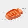 CIYISON Dog Slow Feeder Bowl Carrot Shaped AntiGulping Pet Slower Food