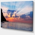thumbnail image 2 of Beautiful Raising Sun and Mountains - Large Landscape Canvas Art, 2 of 4