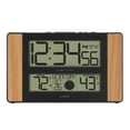 thumbnail image 1 of La Crosse Technology Atomic Digital Clock with Outdoor Temperature, Wood Oak, 0, 1 of 8