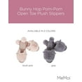 thumbnail image 2 of MeMoi Bunny Hop Pom-Pom Open Toe Plush Slippers - Womens - Female (Large, Blush Pink), 2 of 7