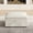 Ottoman Beige, variant on COPIAE 35"Wide Upholstered Seat Cushion Comfy Storage Ottoman