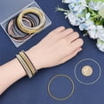 thumbnail image 2 of EIGTHTAIL 48 Loops 4 Colors Spring Jewelry Wire 2-1/4 inch Stackable Guitar String Bracelets Steel Memory Wire for Summer Jewelry Supplies Art Creation DIY Crafts Black Platinum Silver Go, 2 of 6
