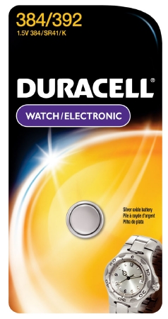 Duracell Silver Oxide Battery  384/392 Cell 1.5V Disposable Pack of 36