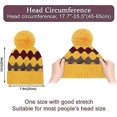 thumbnail image 5 of Bobble Hat Women - Fleece Lined Beanie Hats Ladies Winter Thermal Knitted Wooly Hats with Pom Pom, 5 of 5