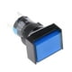 thumbnail image 2 of Interruptor de circuito eléctrico con botón pulsador autorreinicio rectangular de 16 mm, 250 V, 3 A Azul, 2 of 9