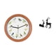 thumbnail image 5 of Reloj de pared,Reloj de pared con pájaro cantor Relojes de pared con pájaros,Relojes de pájaros con sonido Reloj decorativo que canta,Estatua de reno,Estatua de reno negro,decoración del, 5 of 8