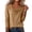 Khaki, variant on ManxiVoo Draped Cowl Neck Blouse for Women Long Sleeve Flowy Loose Fit Elegant Top Everyday Comfort Wear L Size Black